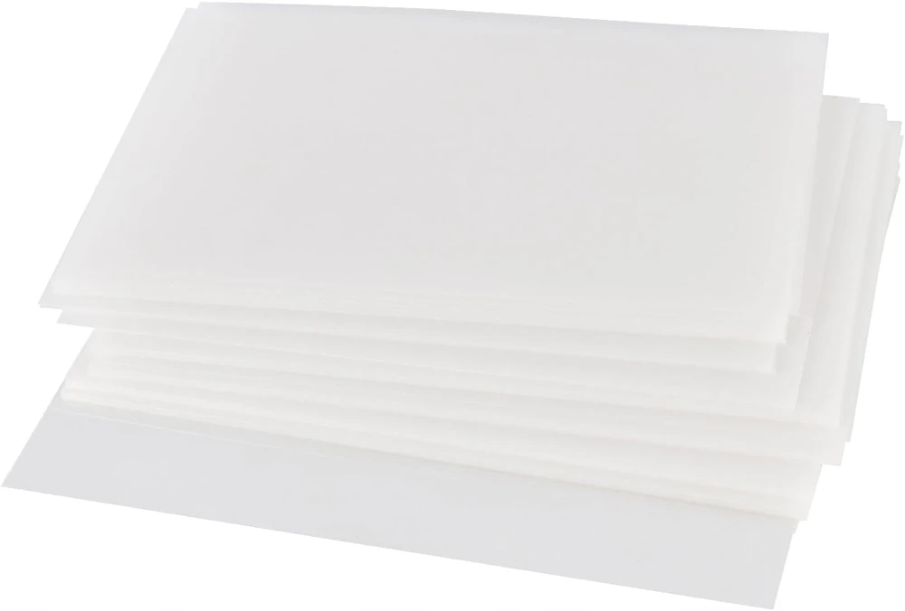 TERMĄ SUSUSIAMANTI PLĖVELĖ 50 Vnt. 20X29CM PUSIAU SKAIDRUS PLASTIKAS MATINĖ