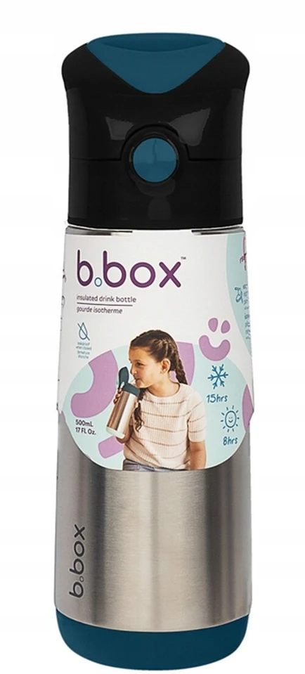 Terminis buteliukas B.BOX BB001383 Juoda ir žalsva