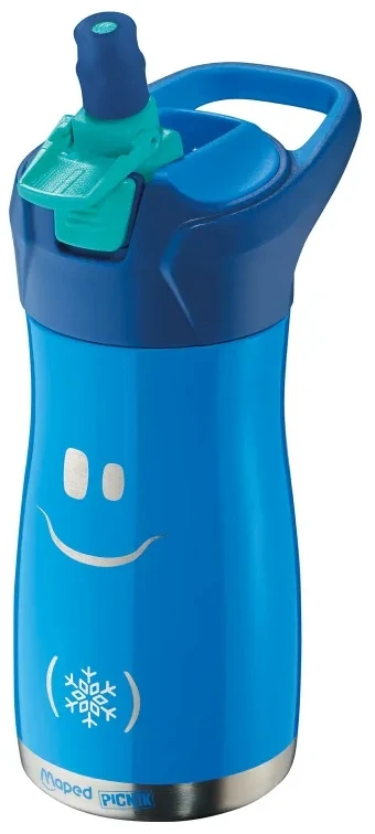 Gertuvė Terminis buteliukas vaikams Maped 350ml, nerūdijančio plieno, mėlynas