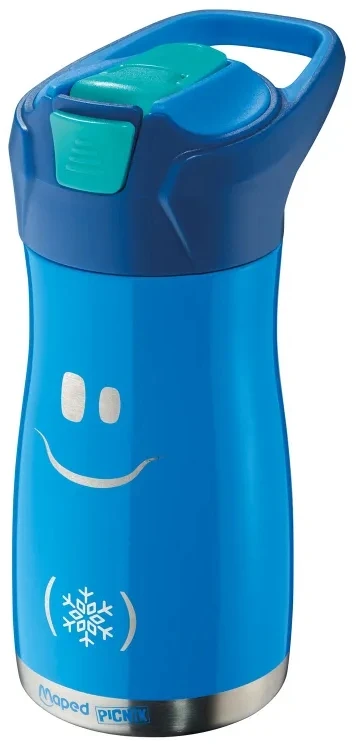 Gertuvė Terminis buteliukas vaikams Maped 350ml, nerūdijančio plieno, mėlynas