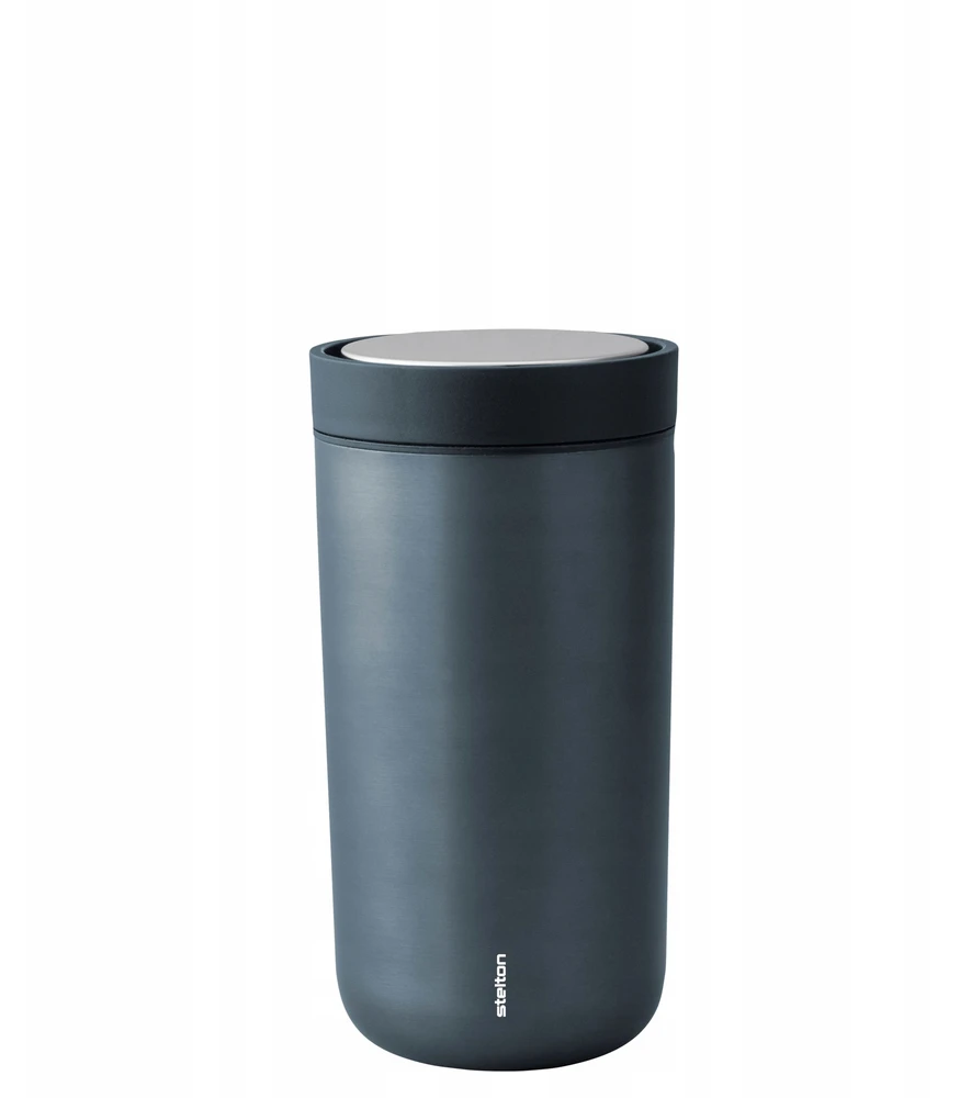 Terminis puodelis - Stelton To Go Click - 0.2 L - Nerūdijantis plienas - Tamsiai mėlyna metalinė