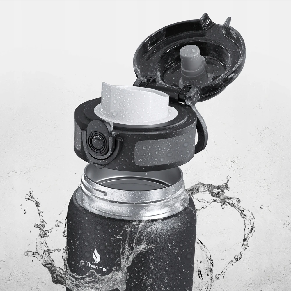 Terminis puodelis Termosas 500 ml kavai ir arbatai, nepralaidus, juodas - Zipro