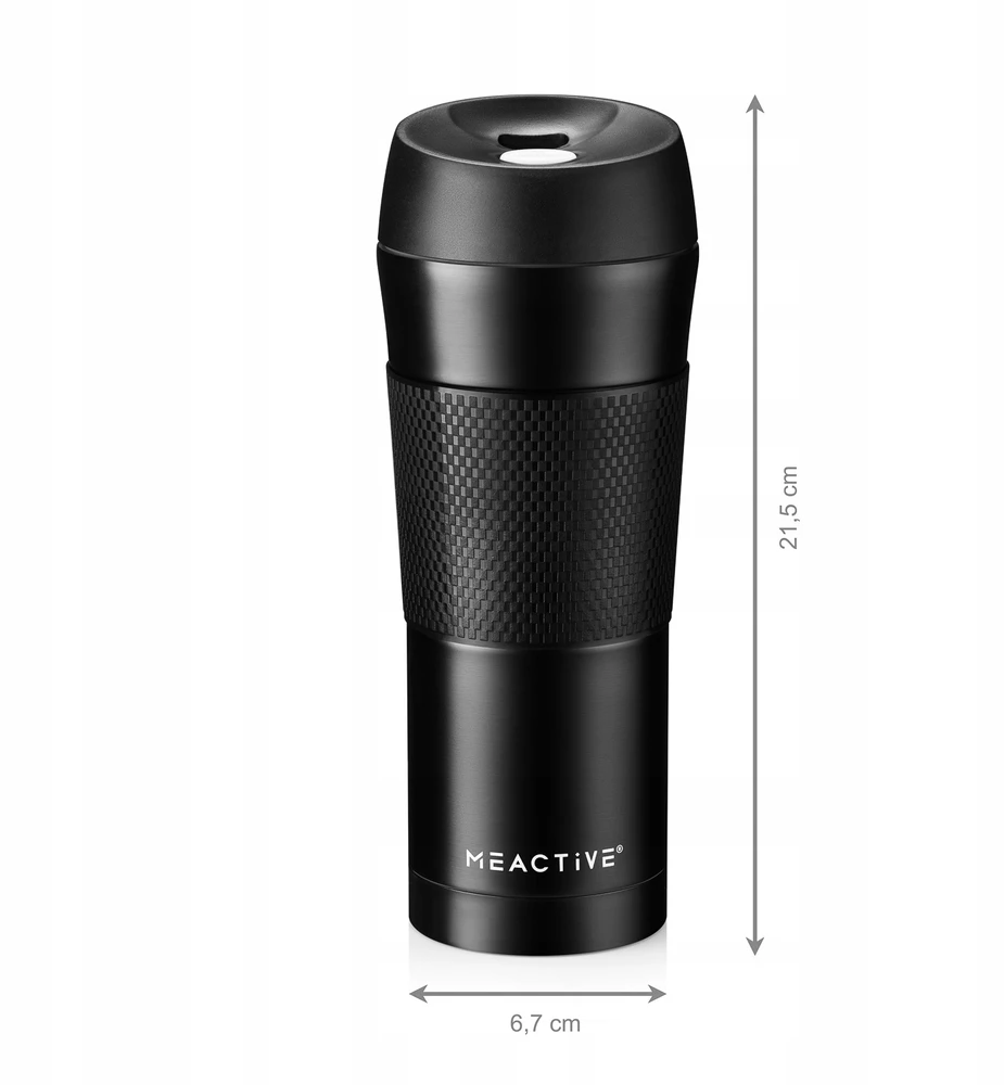 Terminis puodelis THERMOS KARŠTI GĖRIMAI Arbata Kava Juodas 400ml MEACTIVE