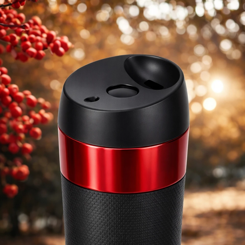 Terminis puodelis, vakuumui nepralaidus plieno turistinis termosas, 450 ml