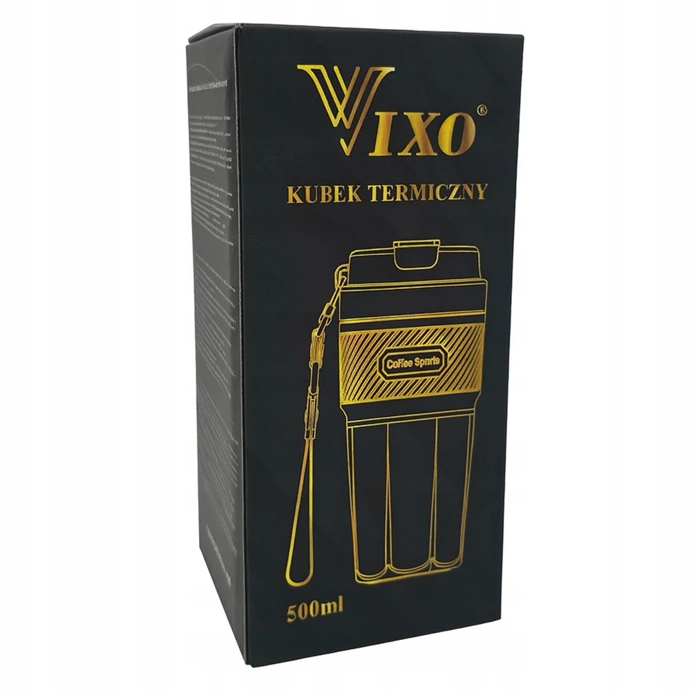 TERMINIS PUODULIS SU KERAMINE DANGA 500ml KAVOS TERMO BUTELIUI VIXO