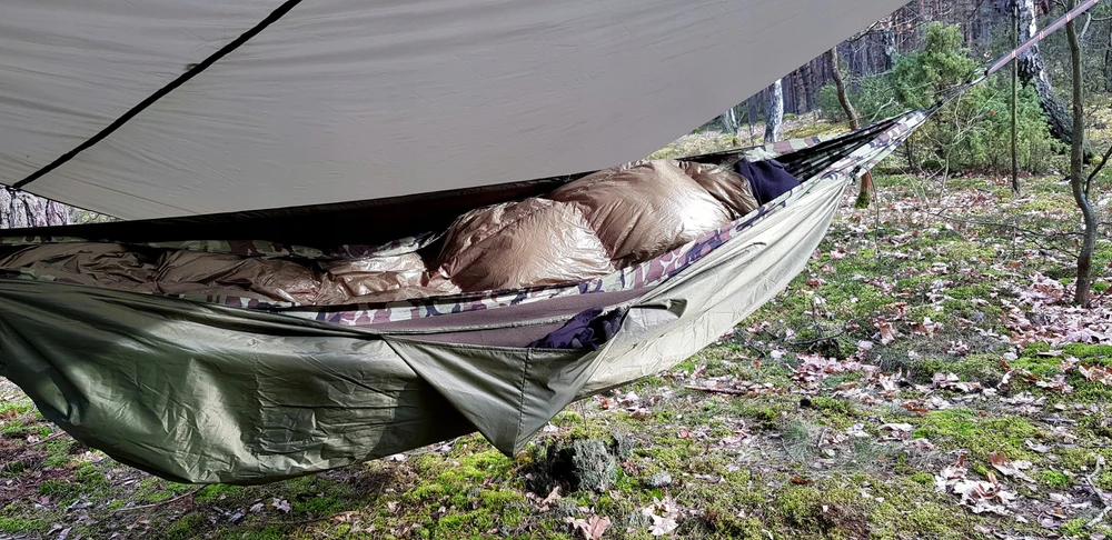 Termo antklodė su gobtuvu Bushmen, 2x1.4 m, žalias