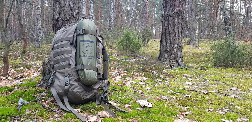 Termo antklodė su gobtuvu Bushmen, 2x1.4 m, žalias