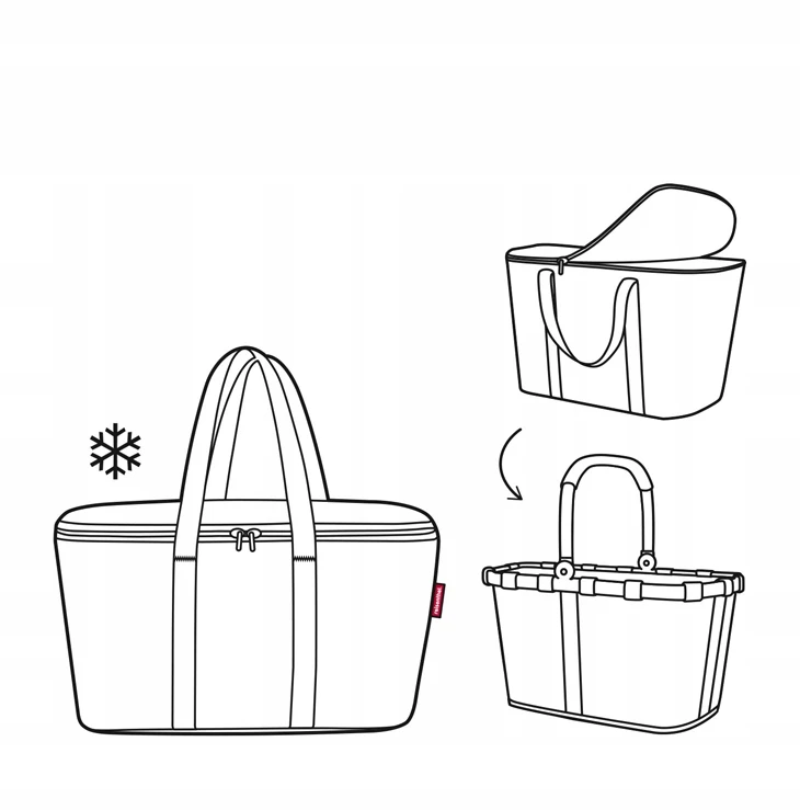 Termo krepšys Reisenthel Coolerbag XS juodas, 4 L