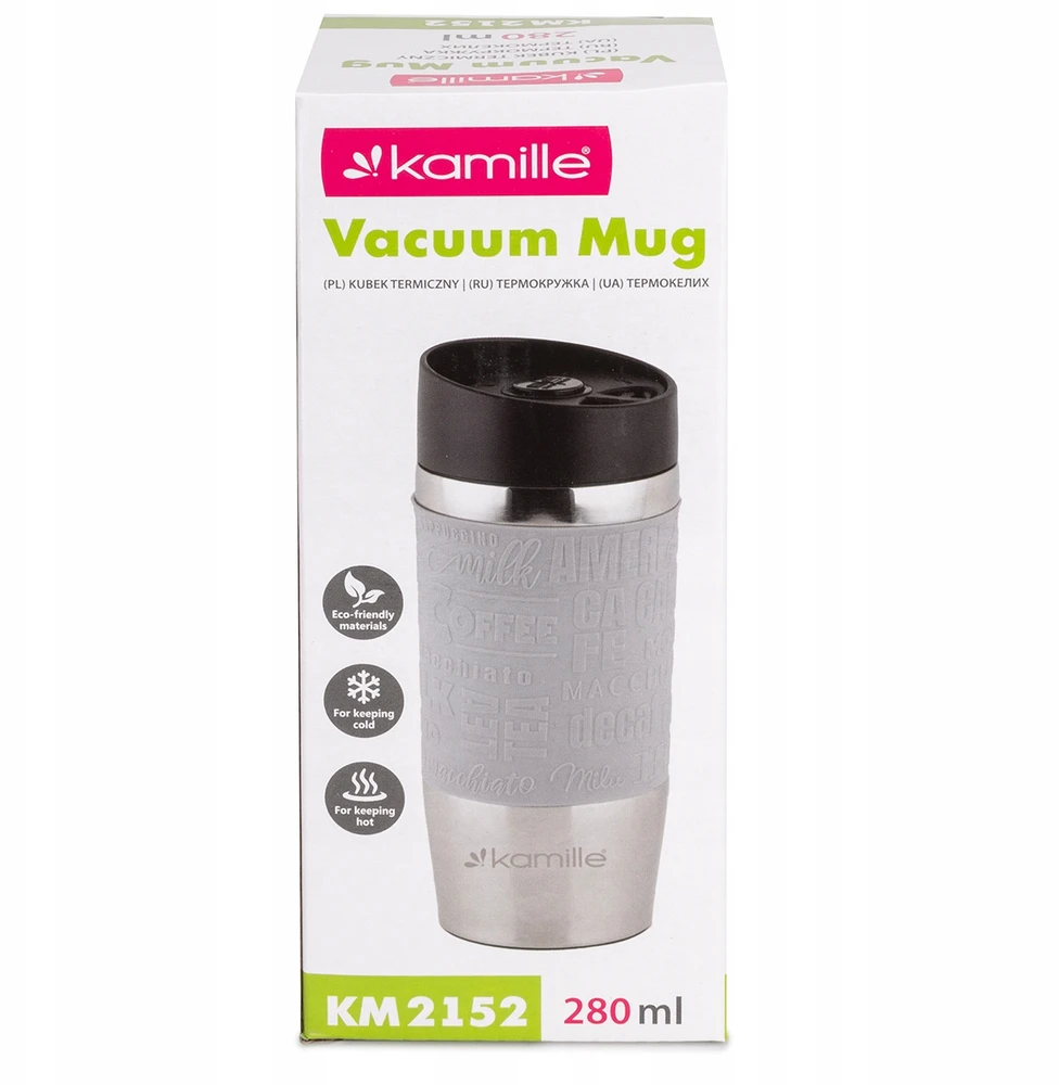 Termo puodelis 280ml Kamille - nerūdijančio plieno, ilgas šilumos išlaikymas