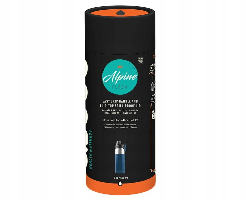 Termo puodelis, Asobu Alpine Flask, 530 ml, juodas