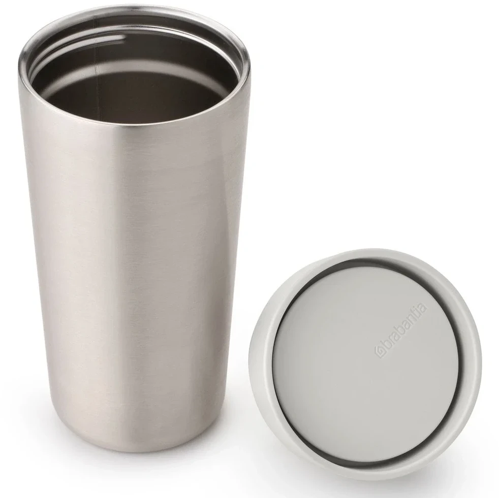 Termo puodelis BRABANTIA Make & Take, šv. pilkos sp., 360 ml