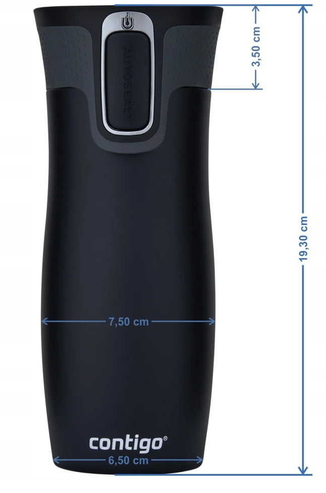 Termo puodelis Contigo, 470 ml., raudonas