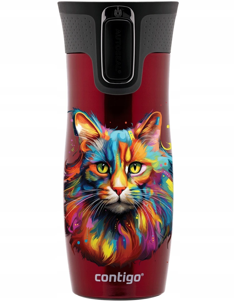 Termo puodelis Contigo, 470 ml., raudonas