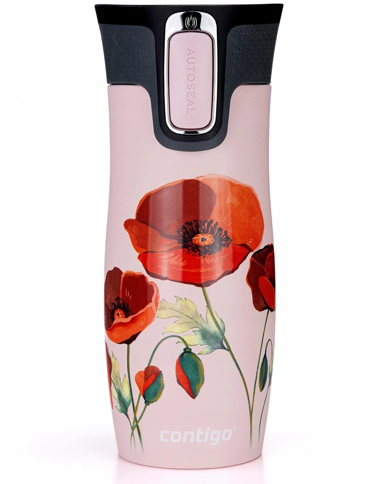 Termo puodelis Contigo West Loop 2.0 470 ml – „Aguonos Rožinis Matinis“
