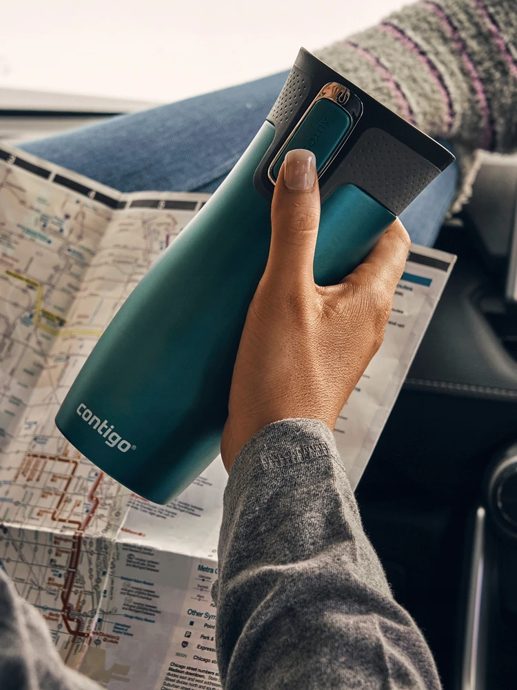 Termo puodelis Contigo West Loop 2.0 470 ml „Buldogas Prancūziškas – Biscay Bay”