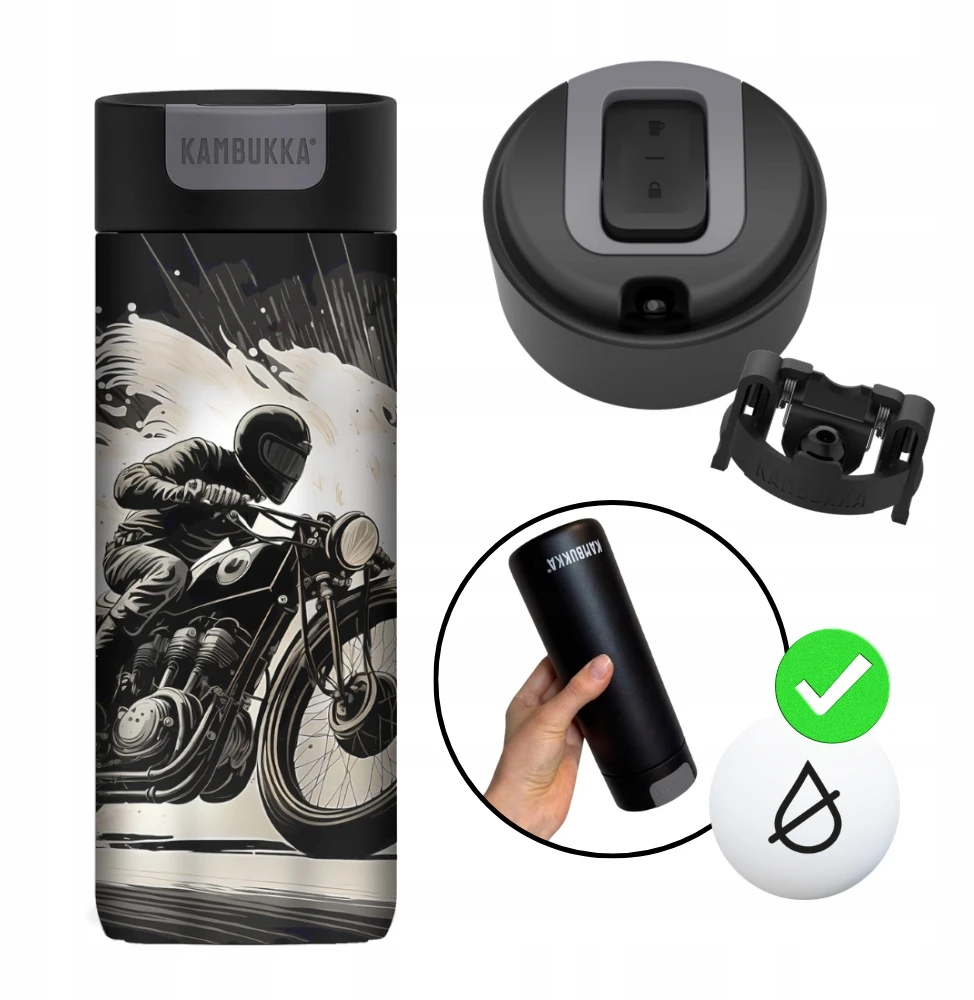 Termo puodelis Kambukka Olympus 500ml Motorcyclist riboto tiražas