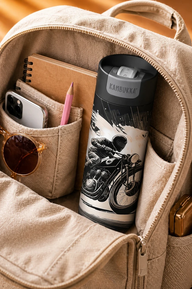 Termo puodelis Kambukka Olympus 500ml Motorcyclist riboto tiražas