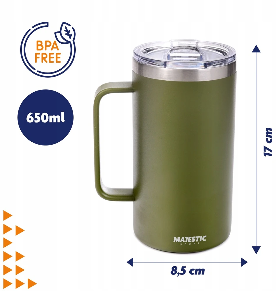 Termo puodelis Majestic Sport Gump 650 ml, žalias