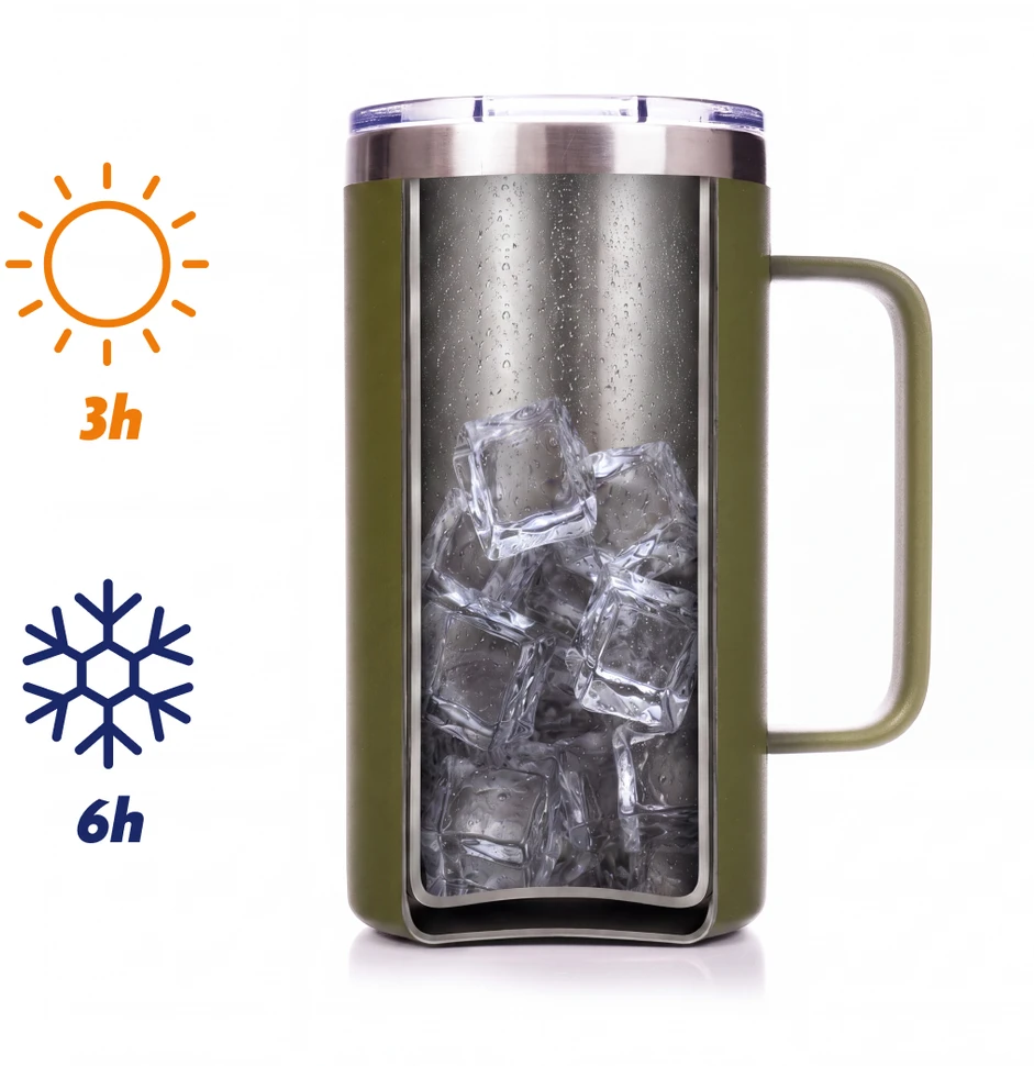 Termo puodelis Majestic Sport Gump 650 ml, žalias