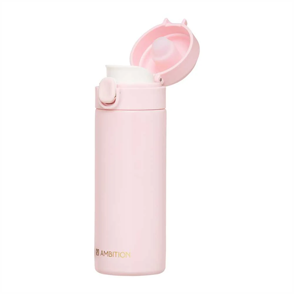 Termo puodelis su saugos mygtuku Alice Ambition 350 ml rožinis