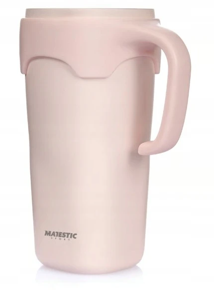 Termo puodelis su šiaudeliu Majestic Sport Jelly 650 ml, nerūdijantis plienas