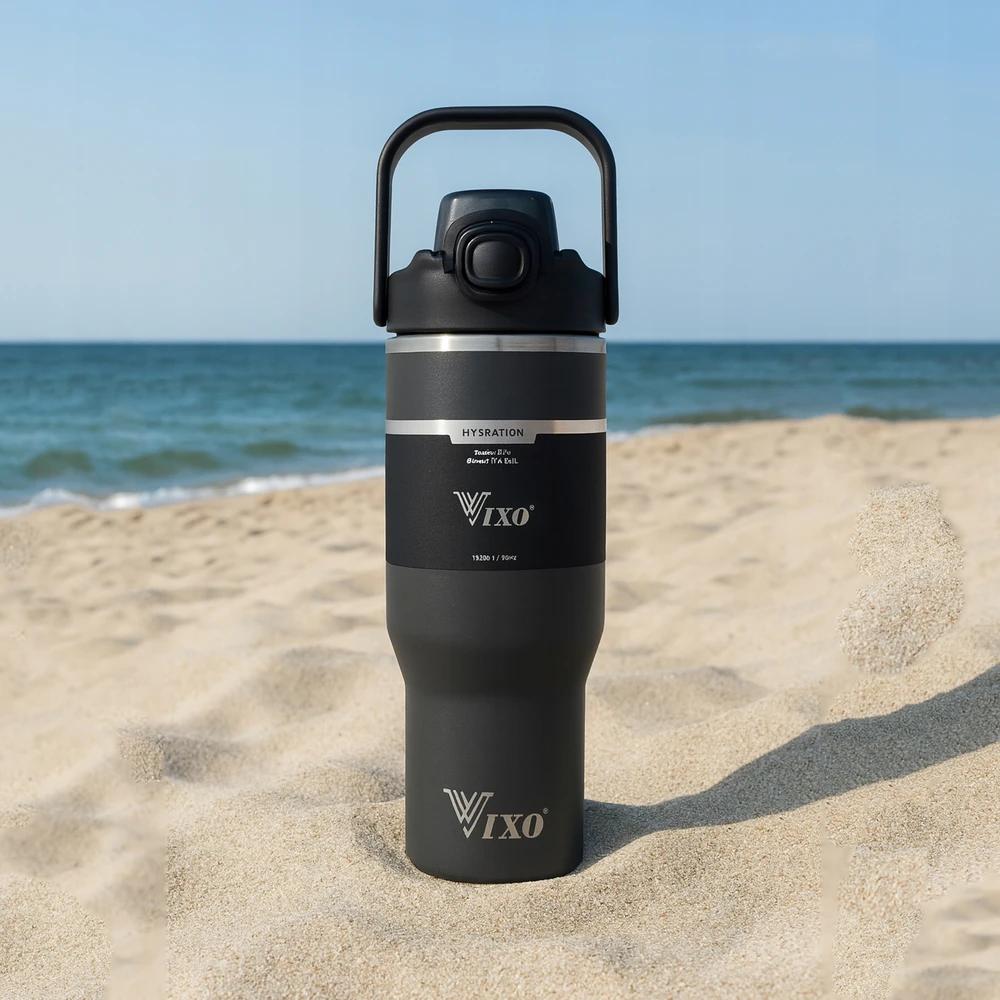 Termo puodelis VIXO Termosas 1000ML NA KAWĘ HERBATĘ 1L STAL NIERDZEWNA