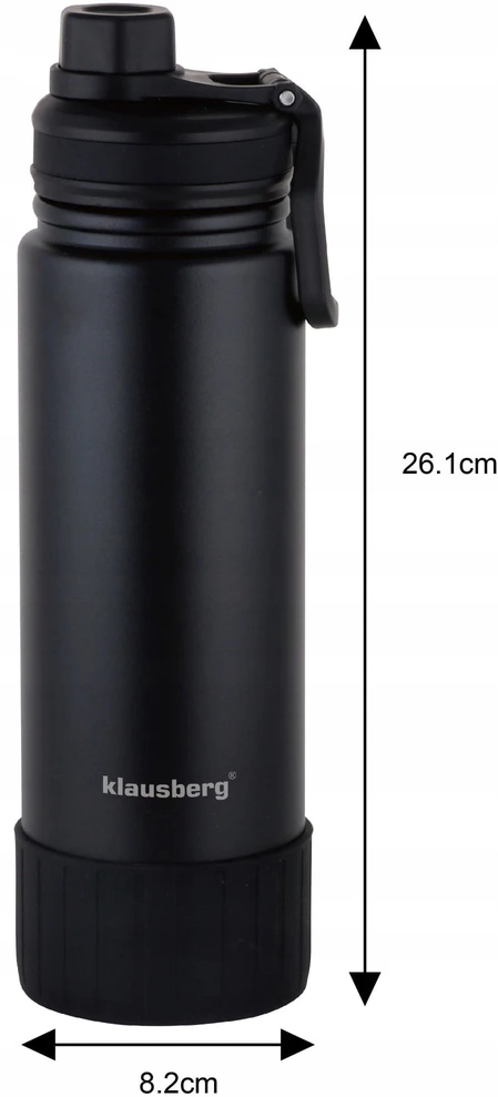 Puodelis Terminis puodelis, juodas, 720 ml, Klausberg