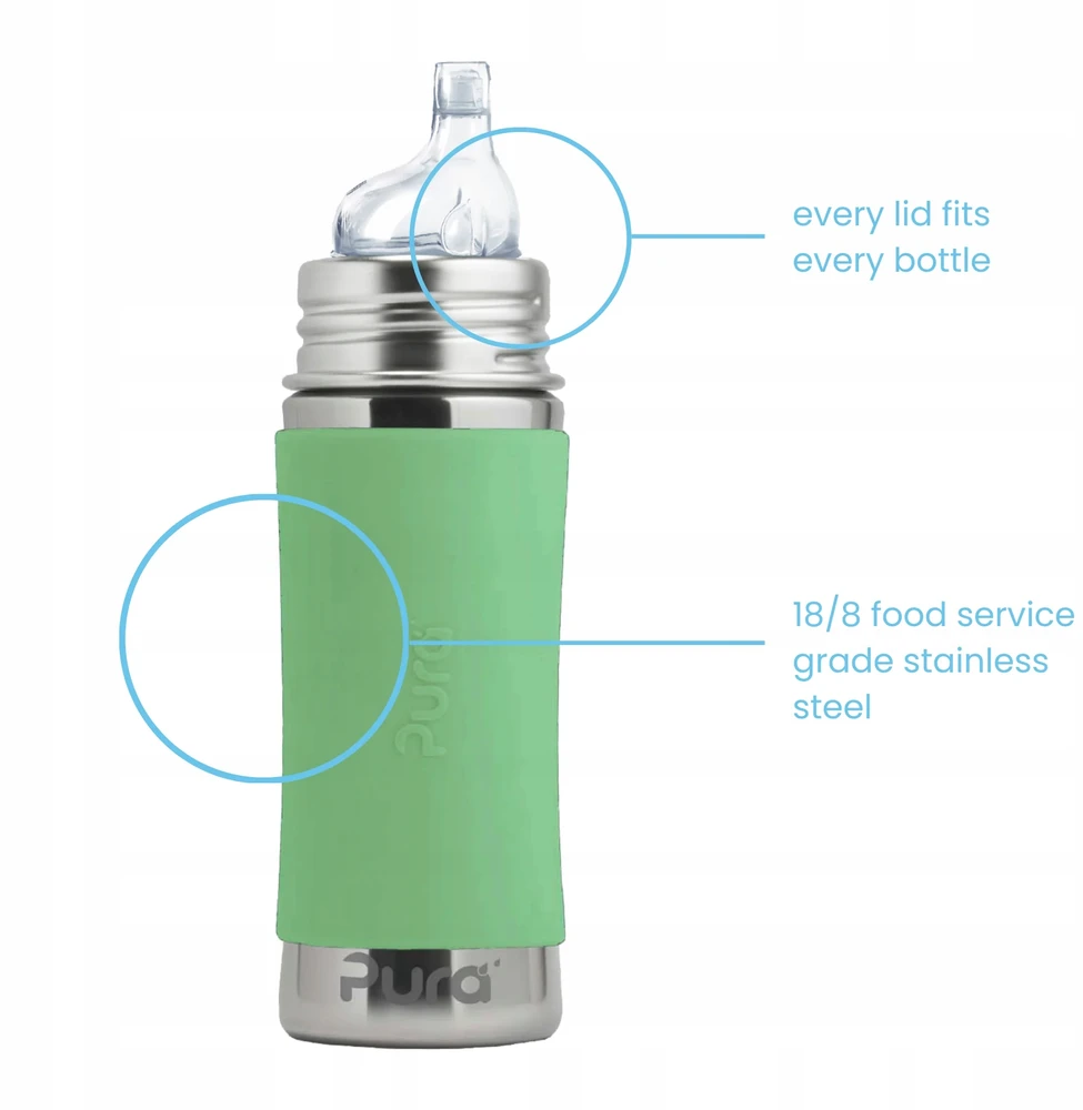 Termogertuvė Pura Kiki, 260 ml, 6+ mėnesiai, moss