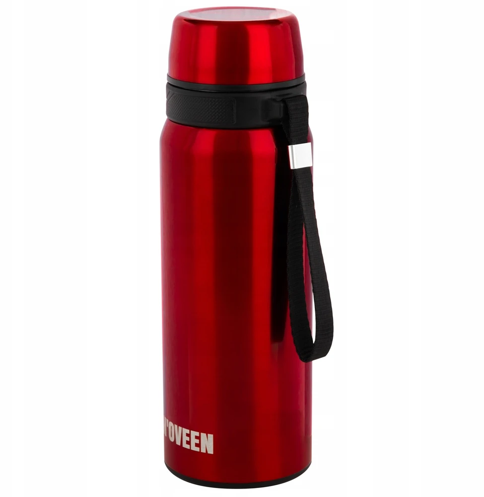 Termokubilas N'oveen 700ml raudonas, nerūdijančio plieno