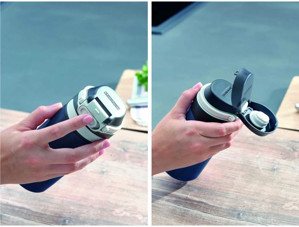 Leifheit 03247 travel mug 350 ml Juodas, Mėlyna Nerūdijantis plienas