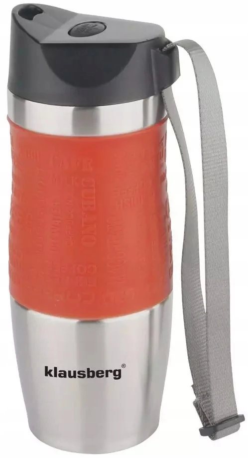 Puodelis Termosinis puodelis, plienas, įvairių spalvų, 380 ml, Klausberg
