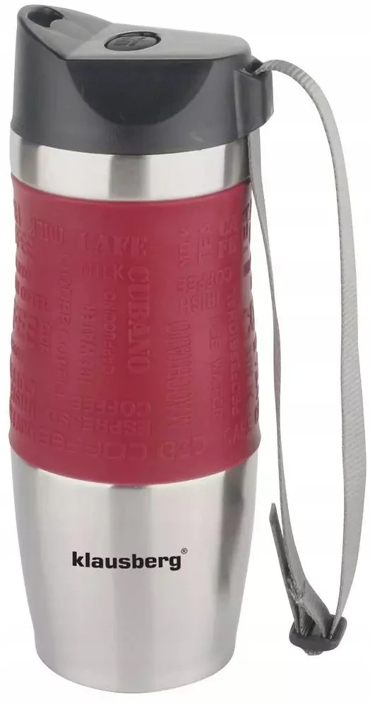 Puodelis Termosinis puodelis, plienas, įvairių spalvų, 380 ml, Klausberg