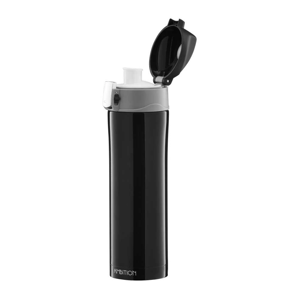 Termopuodelis su užraktu Glossy Ambition 420ml juodas