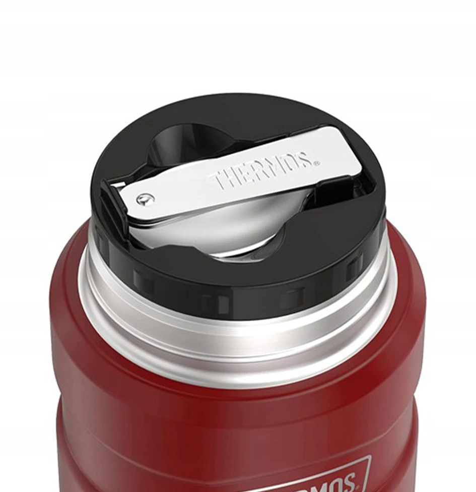 Termosas maistui Thermos 470 ml, Rusty Raudona, su sulankstomu šaukštu