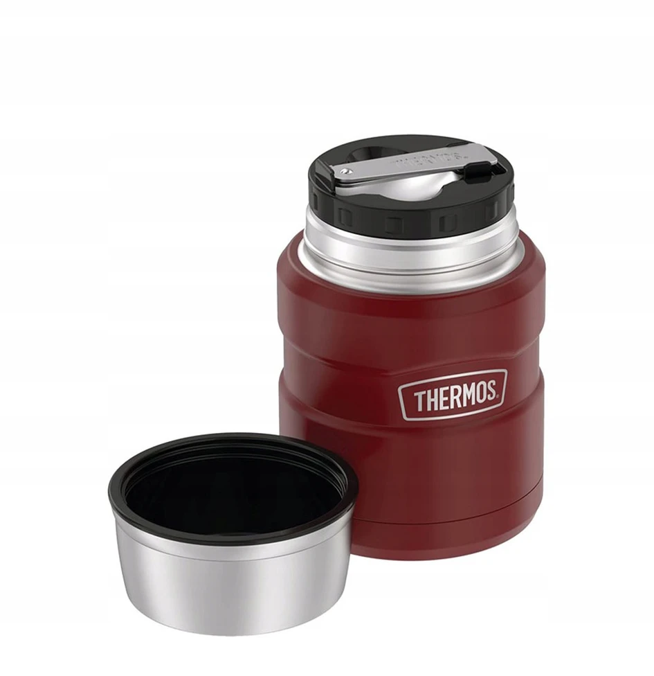 Termosas maistui Thermos 470 ml, Rusty Raudona, su sulankstomu šaukštu