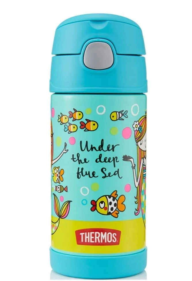Termosas su šiaudeliu Thermos Funtainer vaikams, 355 ml