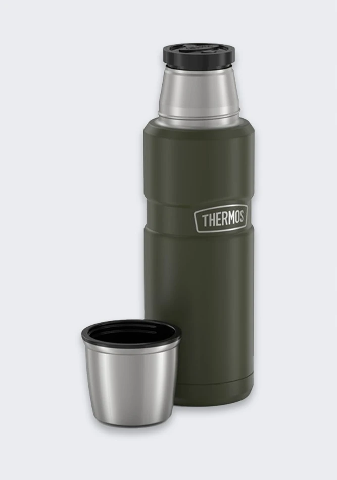 THERMOS 470 ml beverage thermos - army žalias