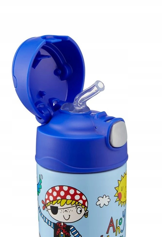 Termosas vaikams Thermos Funtainer su šiaudeliu - Piratas, 355 ml