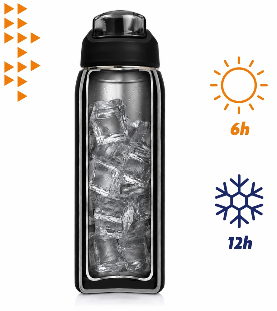 Termosinė gertuvė Majestic Sport Delta 750 ml su šiaudeliu