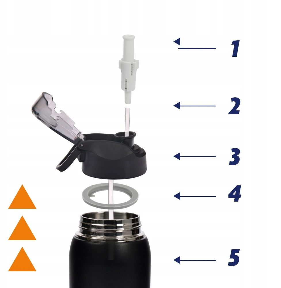 Termosinė gertuvė Majestic Sport Delta 750 ml su šiaudeliu