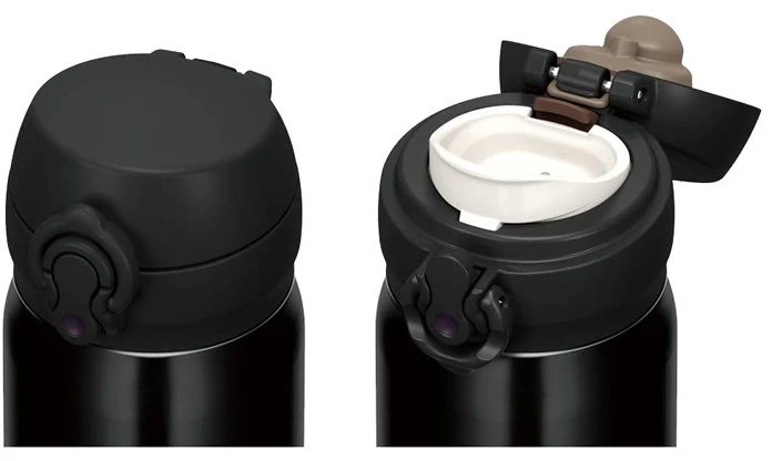 Termosinė taurė Thermos Motion 0,5l juoda, vieno paspaudimo atidarymas