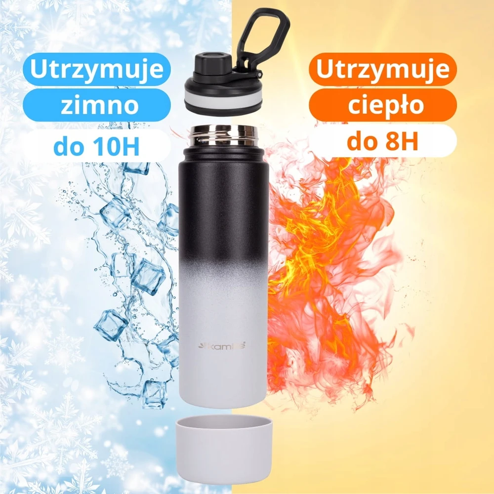 HP TERMOSINIS PUODELIS GĖRIMAMS TERMOSINIS BUTELIS NEPRALAIDUS VANDENS BUTELIS KAMILLE