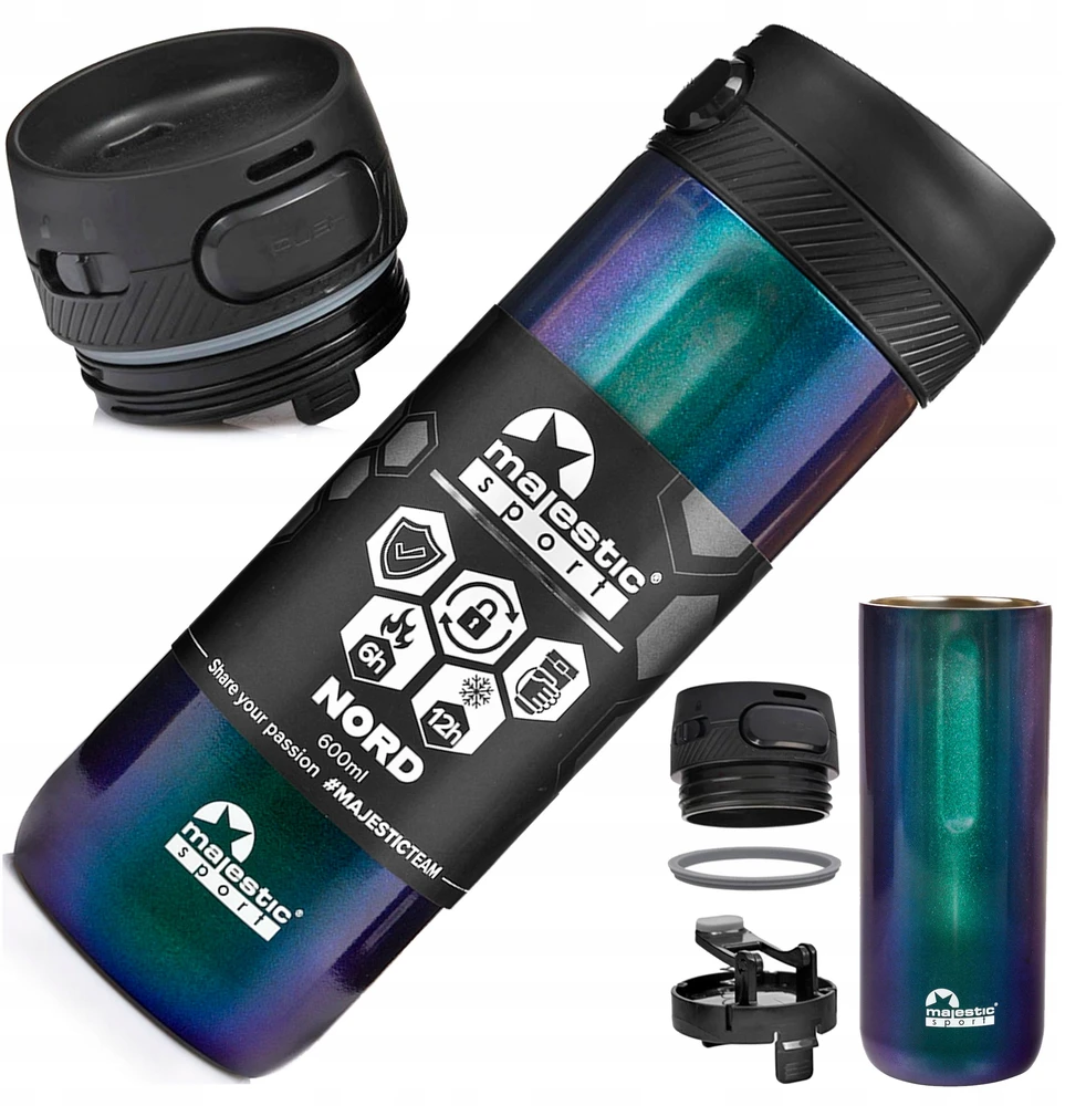 Termosinis puodelis Majestic Sport Nord 600 ml, holo žalias