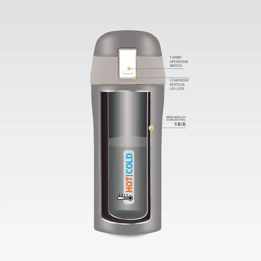 Aptel Termosinis puodelis su snapeliu 'ACTIVE' 300ml | Maestro MR-1643-30C-NAUJIENA