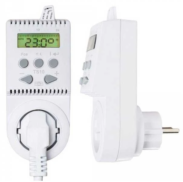 Nepriskirta Elektrobock Kištukinis programuojamas patalpos termostatas (termoreguliatorius) TS10, 16A