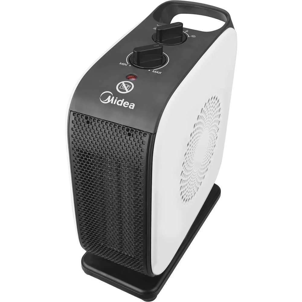 Midea Compact PTC Fan Heater 1500W NTY15-19CA - keraminis šildytuvas, patalpoms iki 10 m², baltas