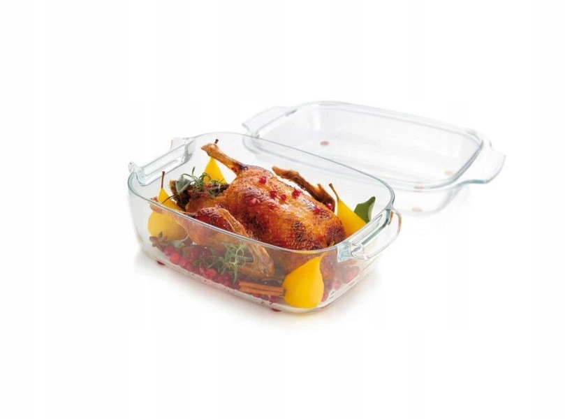 TESCOMA GrandCHEF keptuvė su dangteliu 40 x 26 cm, stiklinė