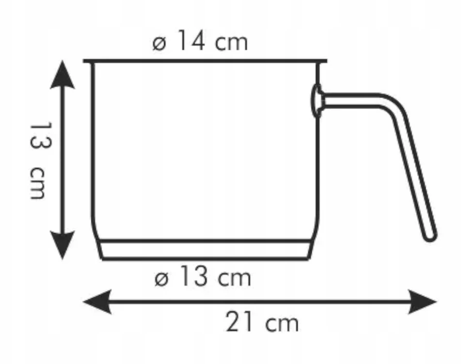 TESCOMA MILK POT HOME PROFI PIENO PUODAS 14 CM 1,8 L