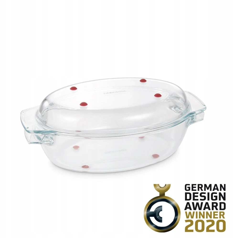 TESCOMA Ovali keptuvė su dangčiu GrandCHEF 35 x 21 cm, stiklinė