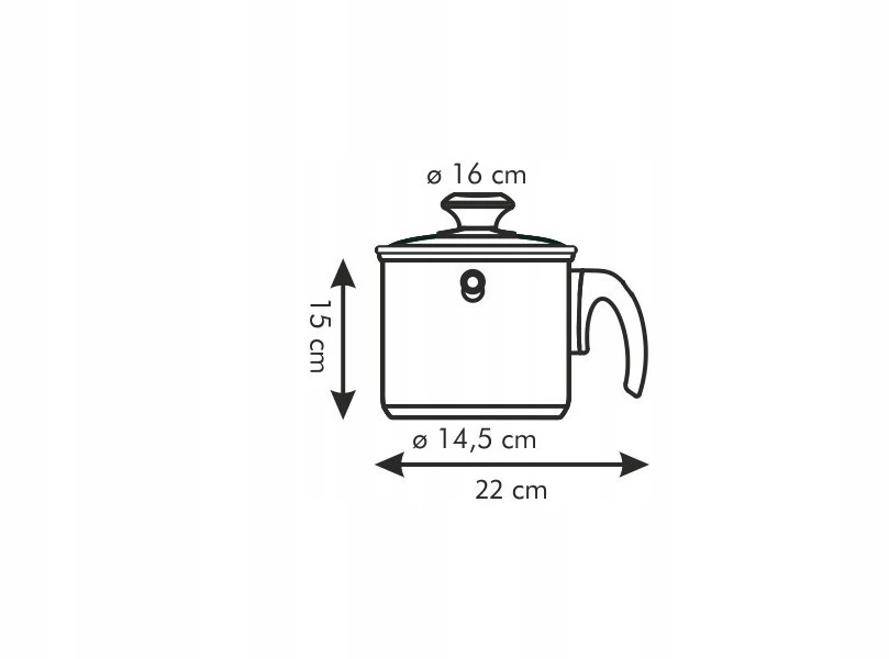 TESCOMA PUODAS PIENUI virti, DVIGU SLUOKSNIS, 2L